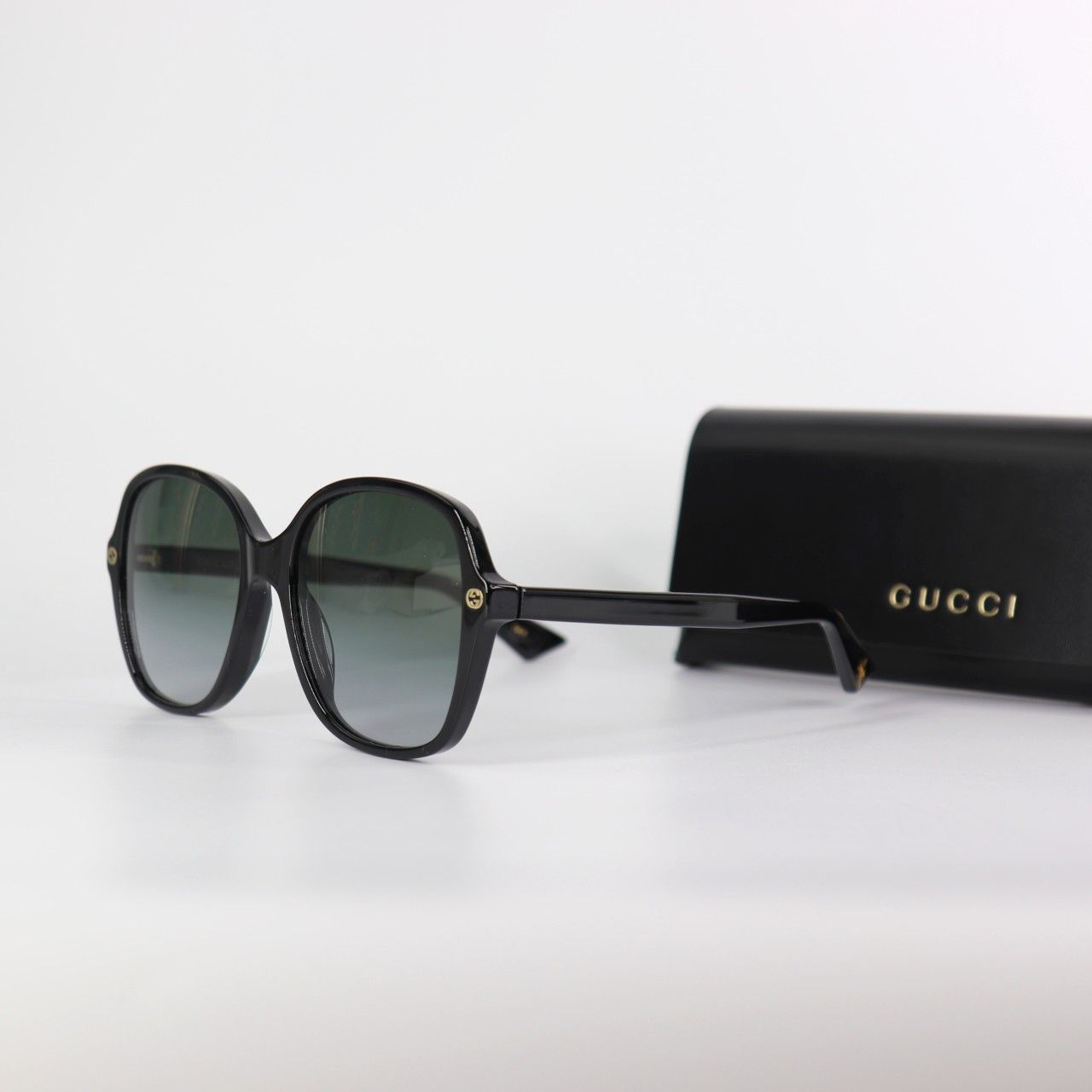 *NEW* Gucci Grey Gradient Square Ladies Sunglasses 55mm *NEW* Gucci Grey Gradient Square Ladies Sunglasses 55mm