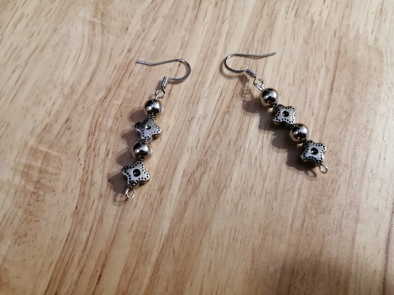 Flat Metal Earrings