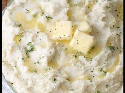 SIDE DISH: Mashed Potatoes Full Pan (Serves 30 to 50)