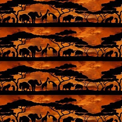 African Safari - Silhouette-Stripe