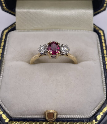 Boodles And Dunthorpe Ruby And Diamond 18ct Ring