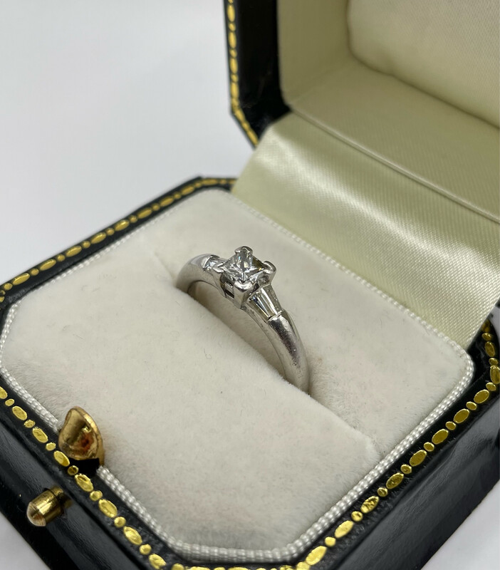 Mappin And Webb Diamond Engagement Ring In Platinum.