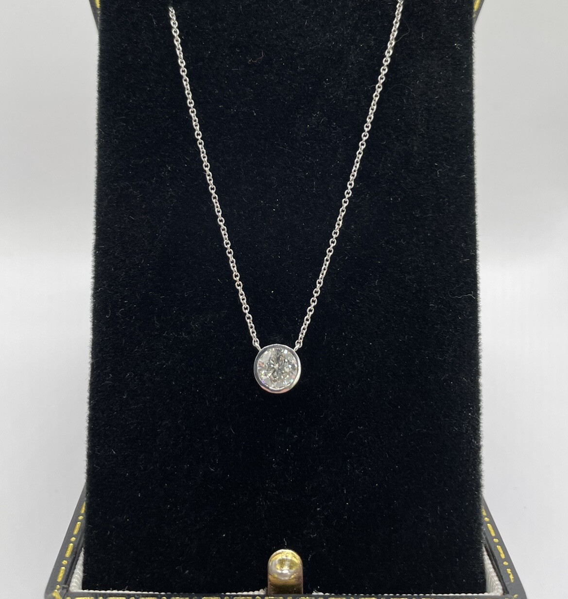 Solitaire Diamond 18ct Pendant Available In Different Sizes. Price Available On Request.