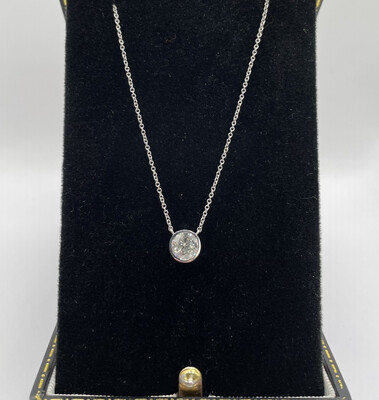 Solitaire Diamond 18ct Pendant Available In Different Sizes. Price Available On Request.