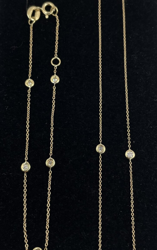 Tiffany Diamonds By The Yard Style Fine 18ct Necklace
