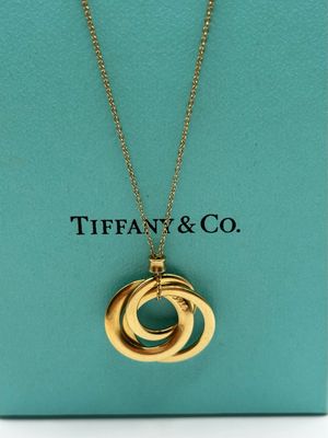 Tiffany & Co Vintage 18ct Yellow Gold Circles Pendant