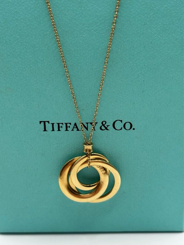 Tiffany & Co Vintage 18ct Yellow Gold Circles Pendant