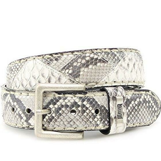Ceinturon cuir python véritable naturel