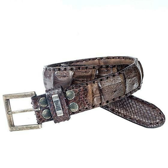 Ceinturon croco et python
