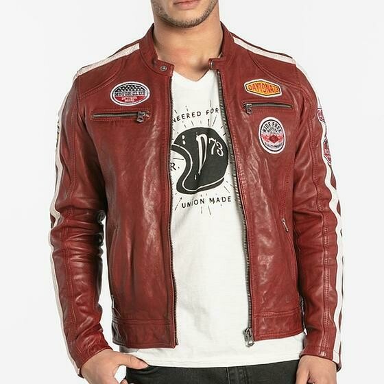 Blouson cuir vintage motorcycle