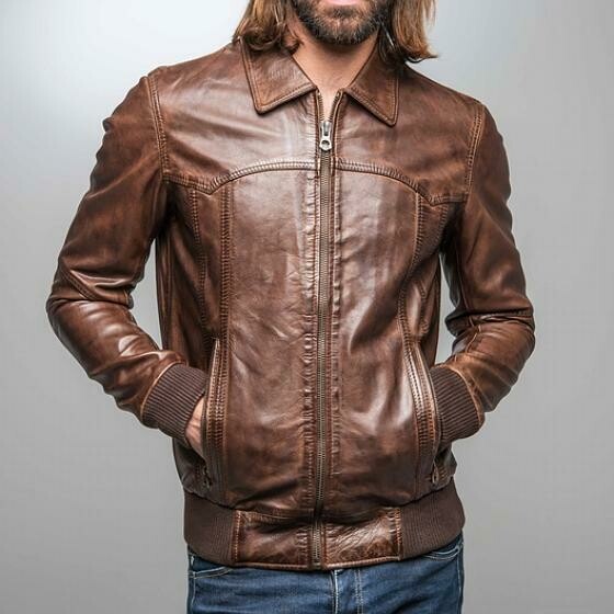 blouson cuir homme Drake