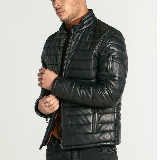 Doudoune  cuir Travis