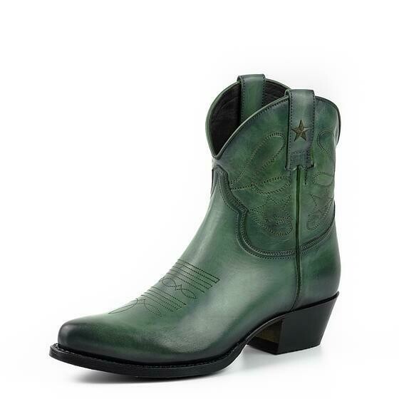 Boots femme vertes