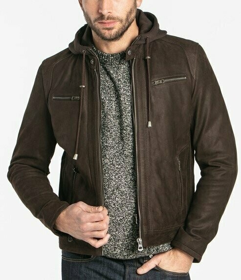 Blouson Moto Nubuck