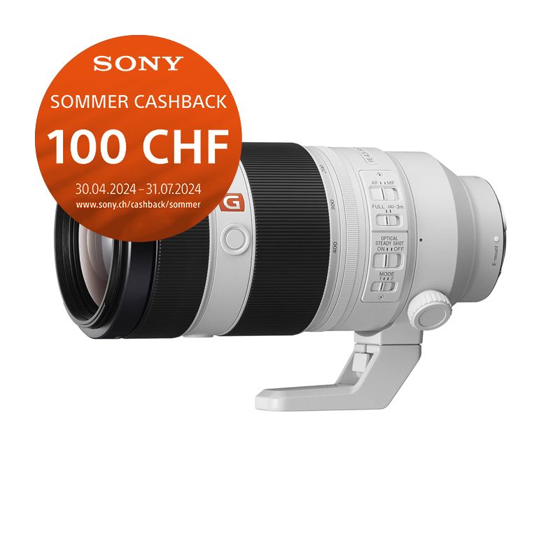 Sony FE 100-400mm 4.5-5.6 GM OSS - &#39;&#39;4 Jahre Garantie&#39;&#39; - CHF 100.- Cashback
