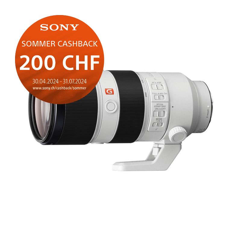 Sony FE 70-200mm 2.8 GM OSS - &#39;&#39;4 Jahre Garantie&#39;&#39; - CHF 200.- Cashback