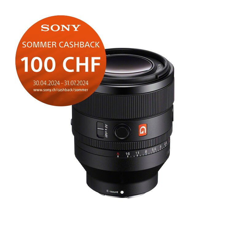 Sony FE 50mm 1.2 GM - &#39;&#39;4 Jahre Garantie&#39;&#39; - CHF 100.- Cashback