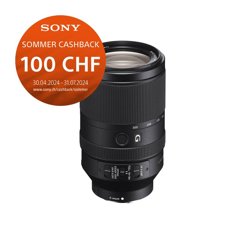Sony FE 70-300mm 4.5-5.6 G OSS - CHF 100.- Cashback