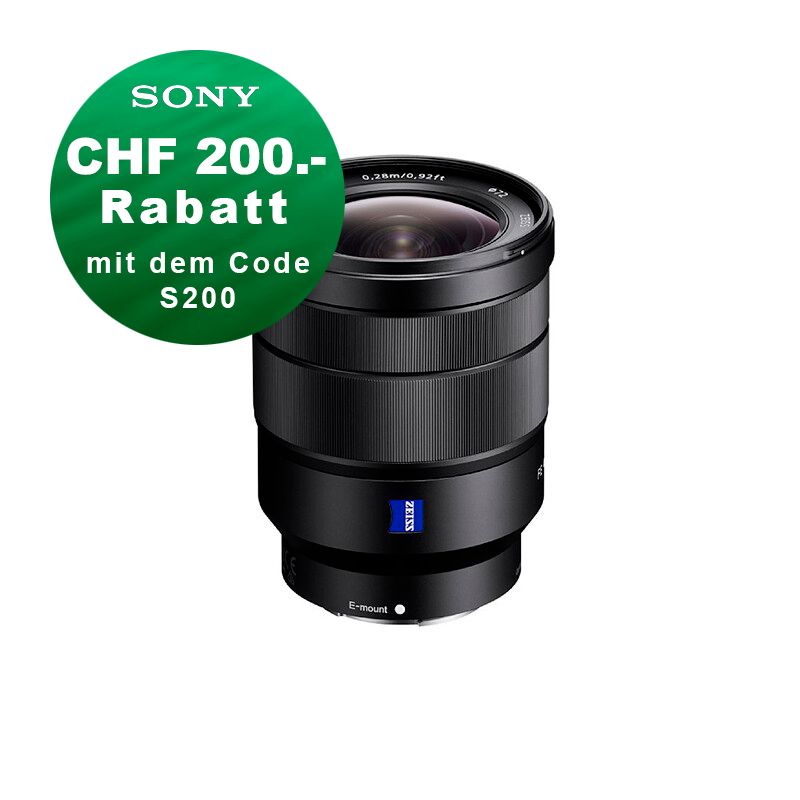 Sony FE 16-35mm 4.0 Zeiss OSS - &#39;&#39;4 Jahre Garantie&#39;&#39; - CHF 200.- Sofortrabatt