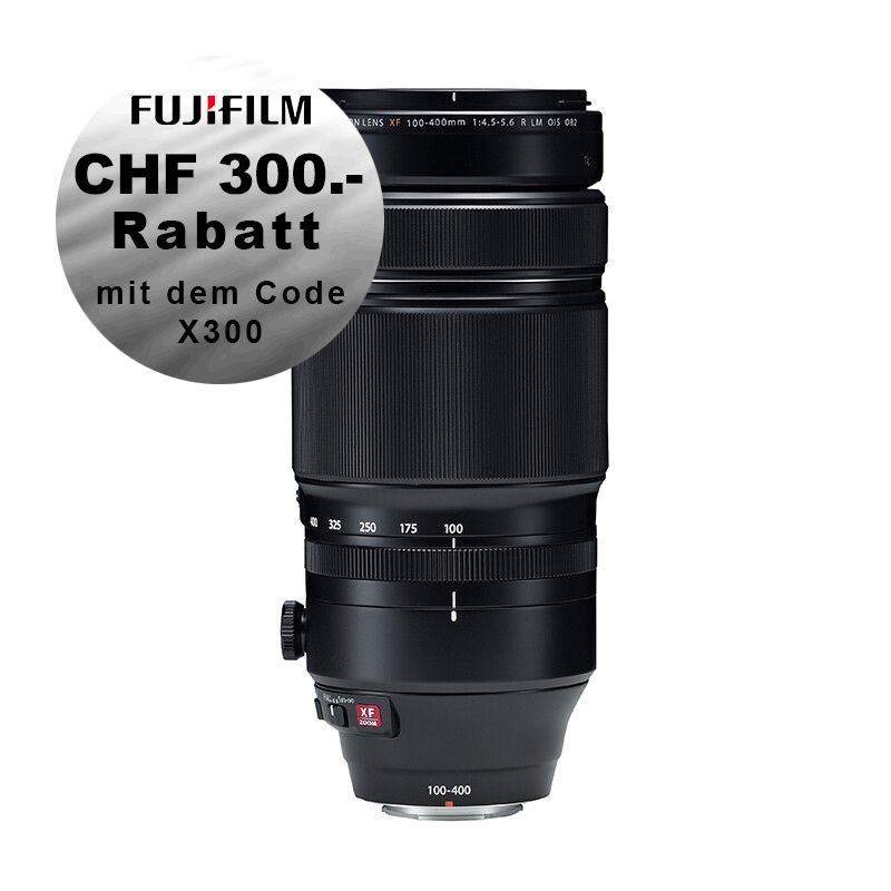 Fujinon XF 100-400mm 4.5-5.6 R LM OIS WR - ''Swiss Garantie'' - CHF 300.- Sofortrabatt