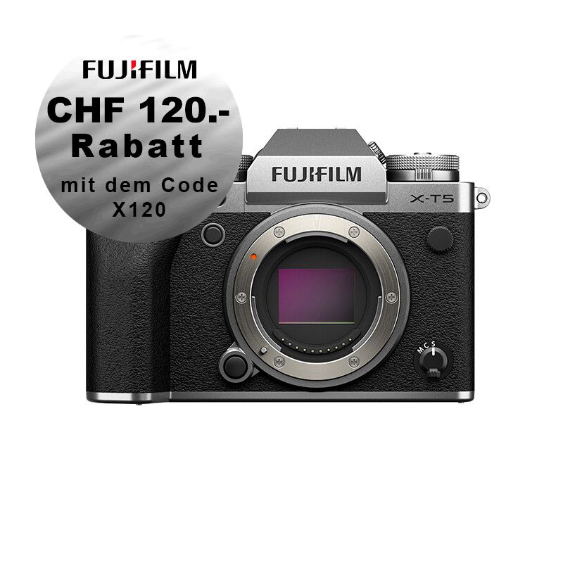 Fujifilm X-T5 Gehäuse (silver) - &#39;&#39;Swiss Garantie&#39;&#39; - CHF 120.- Sofortrabatt