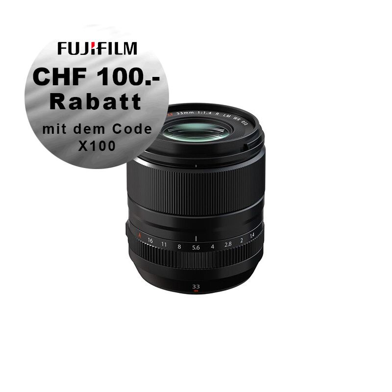 Fujinon XF 33mm 1.4 R LM WR - ''Swiss Garantie'' - CHF 100.- Sofortrabatt