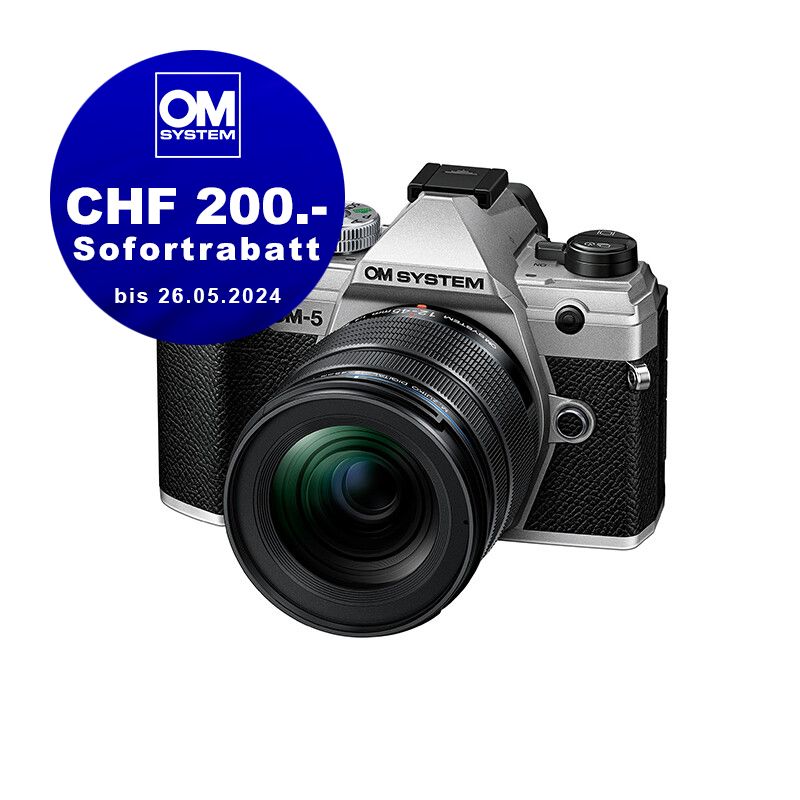 OM System OM-5 Kit mit 12-45mm 4.0 (silver) - CHF 200.- Sofortrabatt