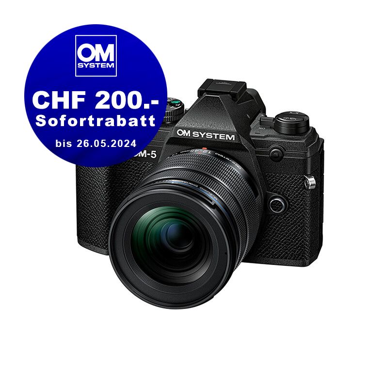 OM System OM-5 Kit mit 12-45mm 4.0 (black) - CHF 200.- Sofortrabatt