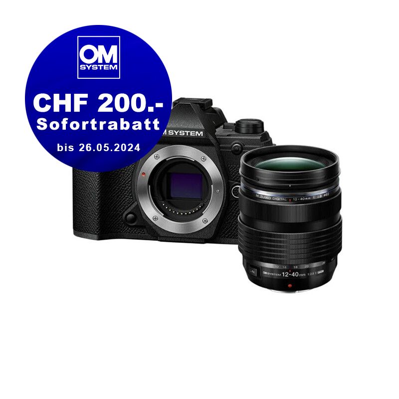 OM System OM-5 Kit mit 12-40mm 2.8 II (black) - CHF 200.- Sofortrabatt