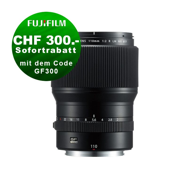 Fujinon GF 110mm 2.0 R LM WR - &#39;&#39;Swiss Garantie&#39;&#39; - CHF 300 Sofortrabatt mit dem Code: GF300