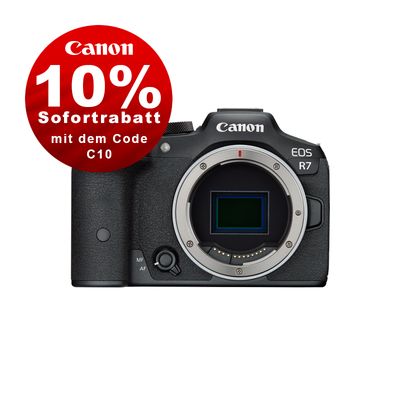 Canon EOS R7 Gehäuse - 10% Sofortrabatt mit Code: C10