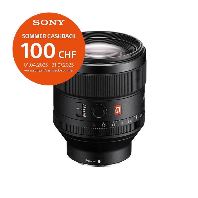 Sony FE 85mm 1.4 GM - &#39;&#39;4 Jahre Garantie&#39;&#39; - CHF 100 Cashback