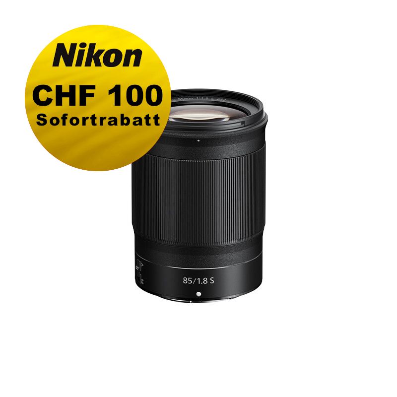 Nikon Z 85mm 1.8 S - &#39;&#39;Swiss Garantie&#39;&#39; - inkl. Nikon Sofortrabatt