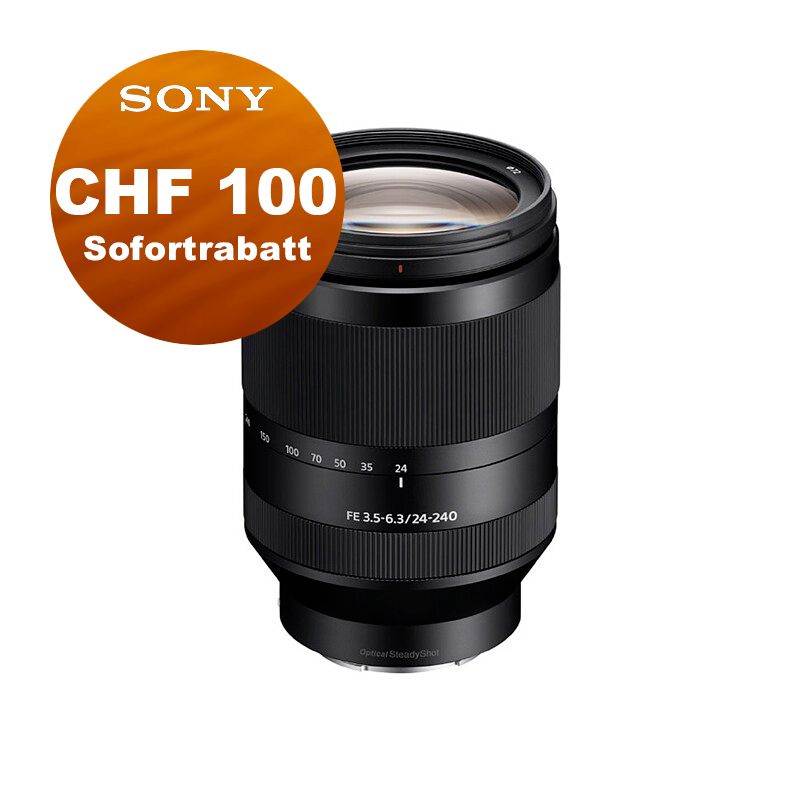 Sony FE 24-240mm 3.5-6.3 OSS - CHF 100.- Rabatt mit Code &#39;&#39;SL100&#39;&#39;