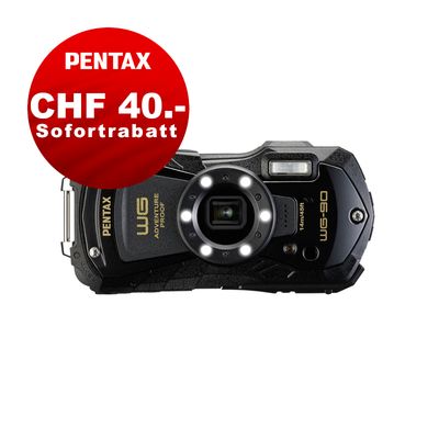Pentax WG-90 (schwarz) - CHF 40 Sofortrabatt