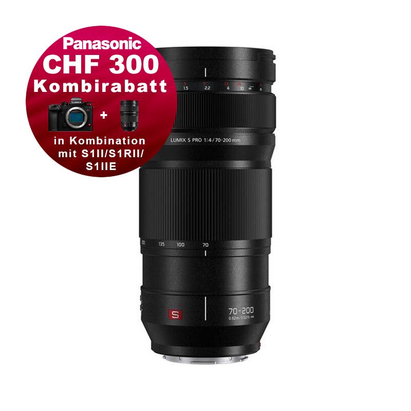 Panasonic S 70-200mm 4.0 Pro OIS - 5 Jahres Garantie - CHF 300 Kombirabatt