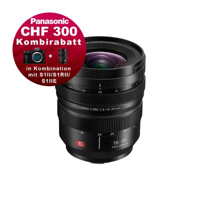 Panasonic S 16-35mm 4.0 - 5 Jahres Garantie - CHF 300 Kombirabatt