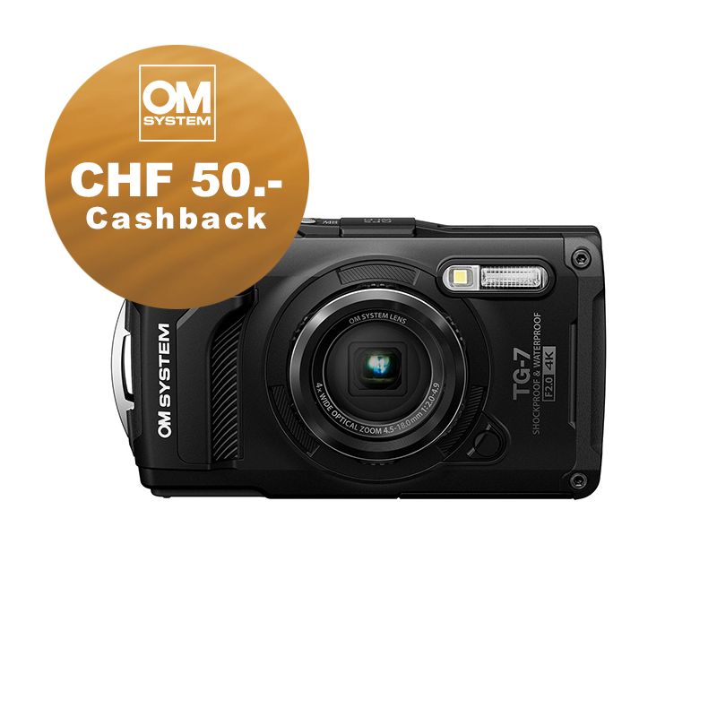 OM System TG-7 (schwarz) - CHF 50.- Cashback