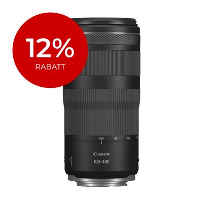 Canon RF 100-400mm 5.6-8 IS USM - 12% Rabatt mit Code &#39;&#39;C12&#39;&#39;