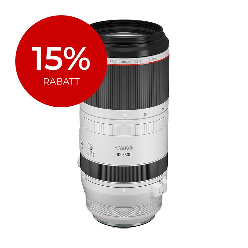 Canon RF 100-500mm 4.5-7.1 L IS USM - &#39;&#39;Premium Garantie&#39;&#39; - 15% Rabatt mit Code &#39;&#39;C15&#39;&#39;