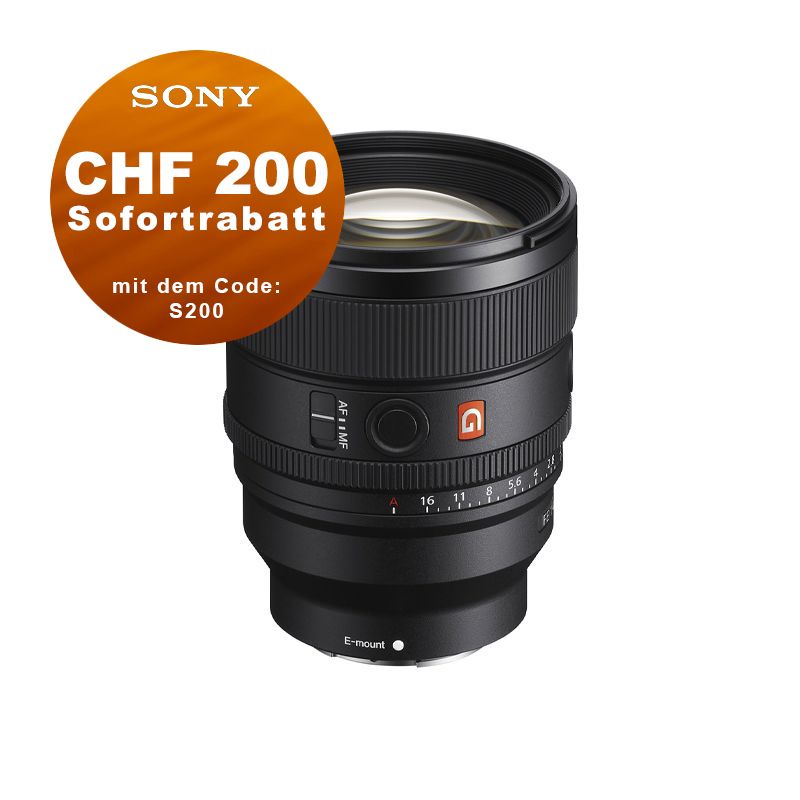 Sony FE 85mm 1.4 GM II - &#39;&#39;4 Jahre Garantie&#39;&#39; - CHF 200 Sofortrabatt mit Code: &quot;SP200&quot; 