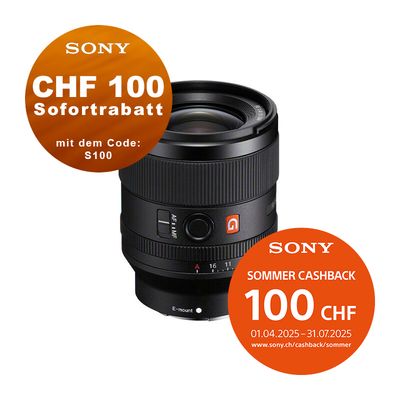 Sony FE 35mm 1.4 GM - &#39;&#39;4 Jahre Garantie&#39;&#39; - CHF 100 Sofortrabatt mit Code: &quot;SP100&quot; - CHF 100 Cashback