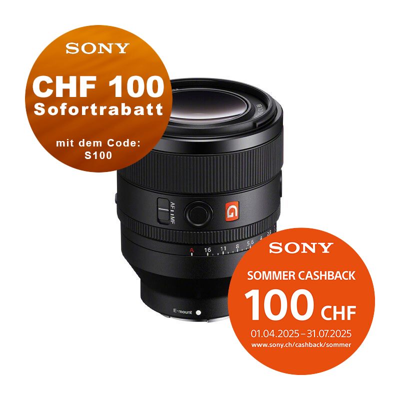 Sony FE 50mm 1.2 GM - &#39;&#39;4 Jahre Garantie&#39;&#39; - CHF 100 Sofortrabatt mit Code: &quot;SP100&quot; - CHF 100 Cashback