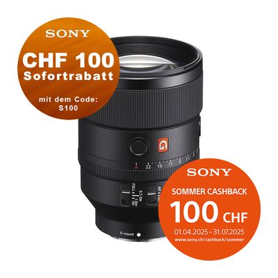 Sony FE 135mm 1.8 GM OSS - &#39;&#39;4 Jahre Garantie&#39;&#39; - CHF 100 Sofortrabatt mit Code: &quot;SP100&quot; - CHF 100 Cashback