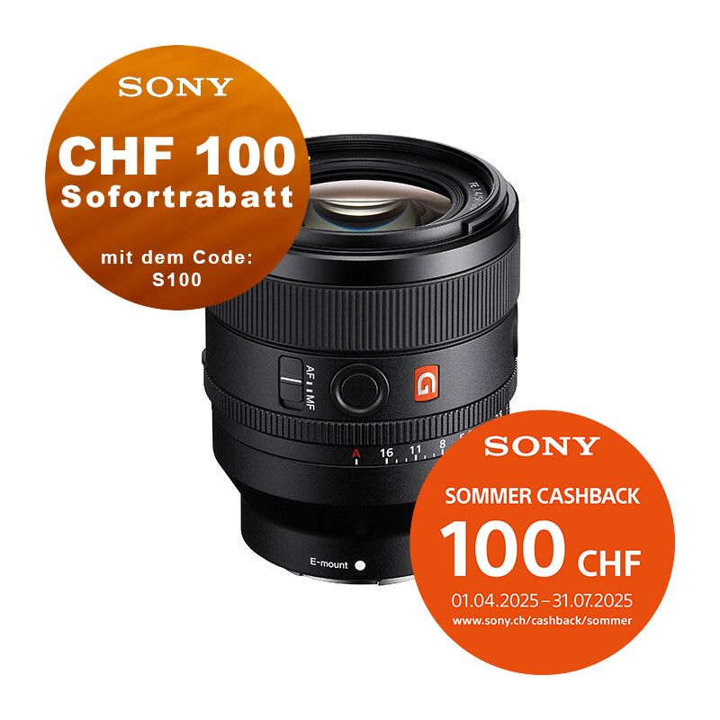 Sony FE 50mm 1.4 GM - &#39;&#39;4 Jahre Garantie&#39;&#39; - CHF 100 Sofortrabatt mit Code: &quot;SP100&quot; - CHF 100 Cashback