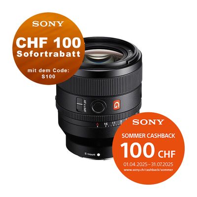 Sony FE 50mm 1.4 GM - &#39;&#39;4 Jahre Garantie&#39;&#39; - CHF 100 Sofortrabatt mit Code: &quot;SP100&quot; - CHF 100 Cashback