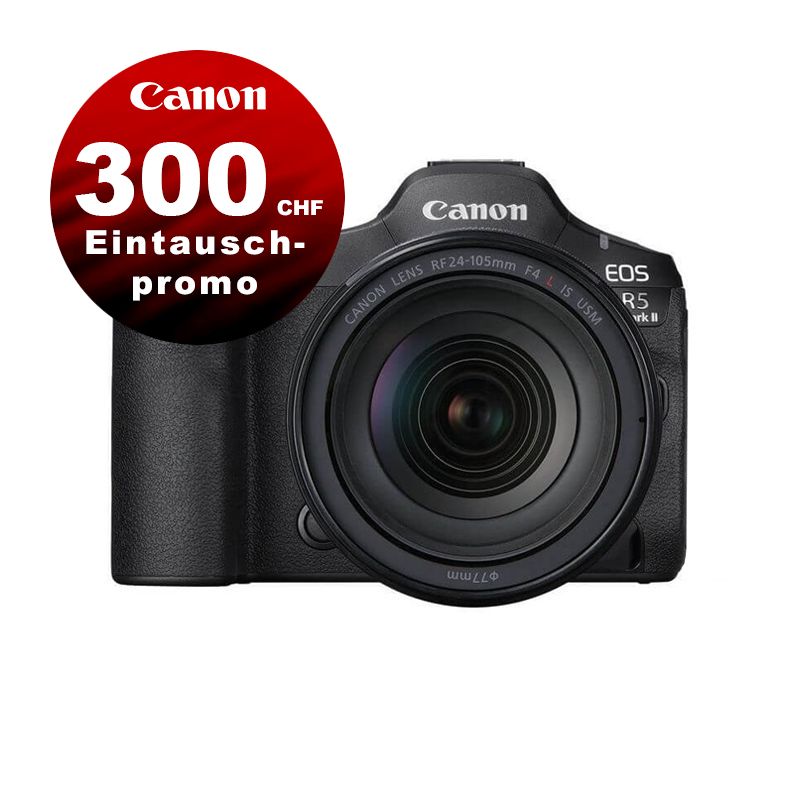 Canon EOS R5 Mark II Kit mit 24-105mm 4.0 - &#39;&#39;Premium Garantie&#39;&#39; - CHF 300 Eintauschprämie - 20% Kombirabatt auf RF Objektiv