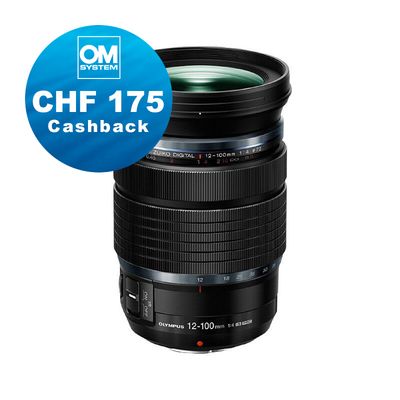OM System M.Zuiko 12-100mm 4.0 IS Pro - CHF 175 Cashback