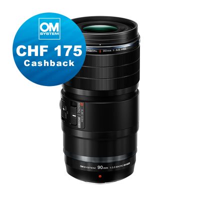 OM System M.Zuiko 90mm 3.5 Macro IS Pro - CHF 175 Cashback
