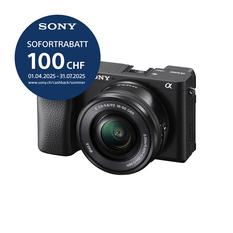Sony A6400 A Kit mit 16-50mm II - &#39;&#39;4 Jahre Garantie&#39;&#39; - CHF 100 Sofortrabatt